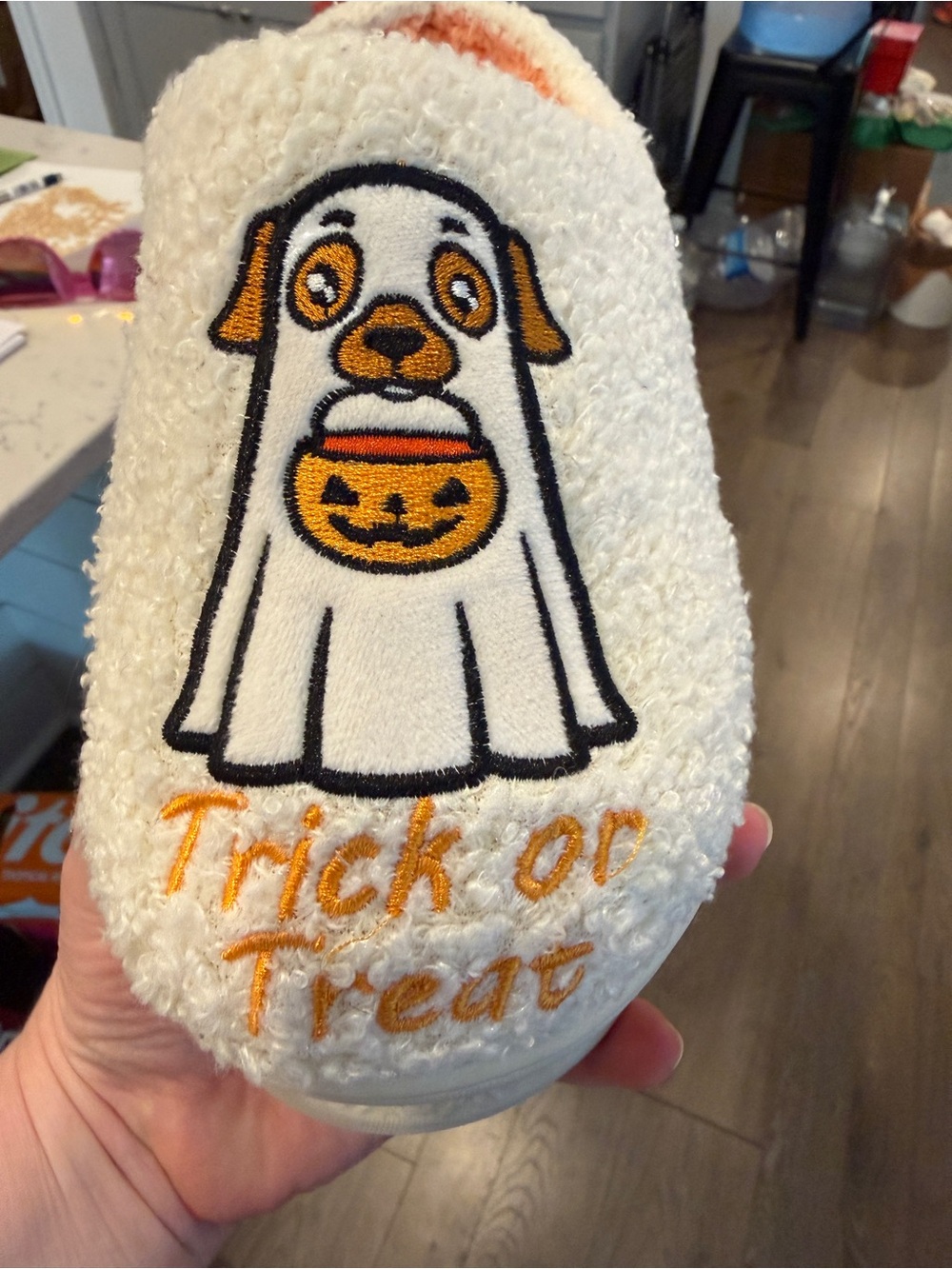 Streetwear Society Cream & Orange Ghost Dog Plush Toy